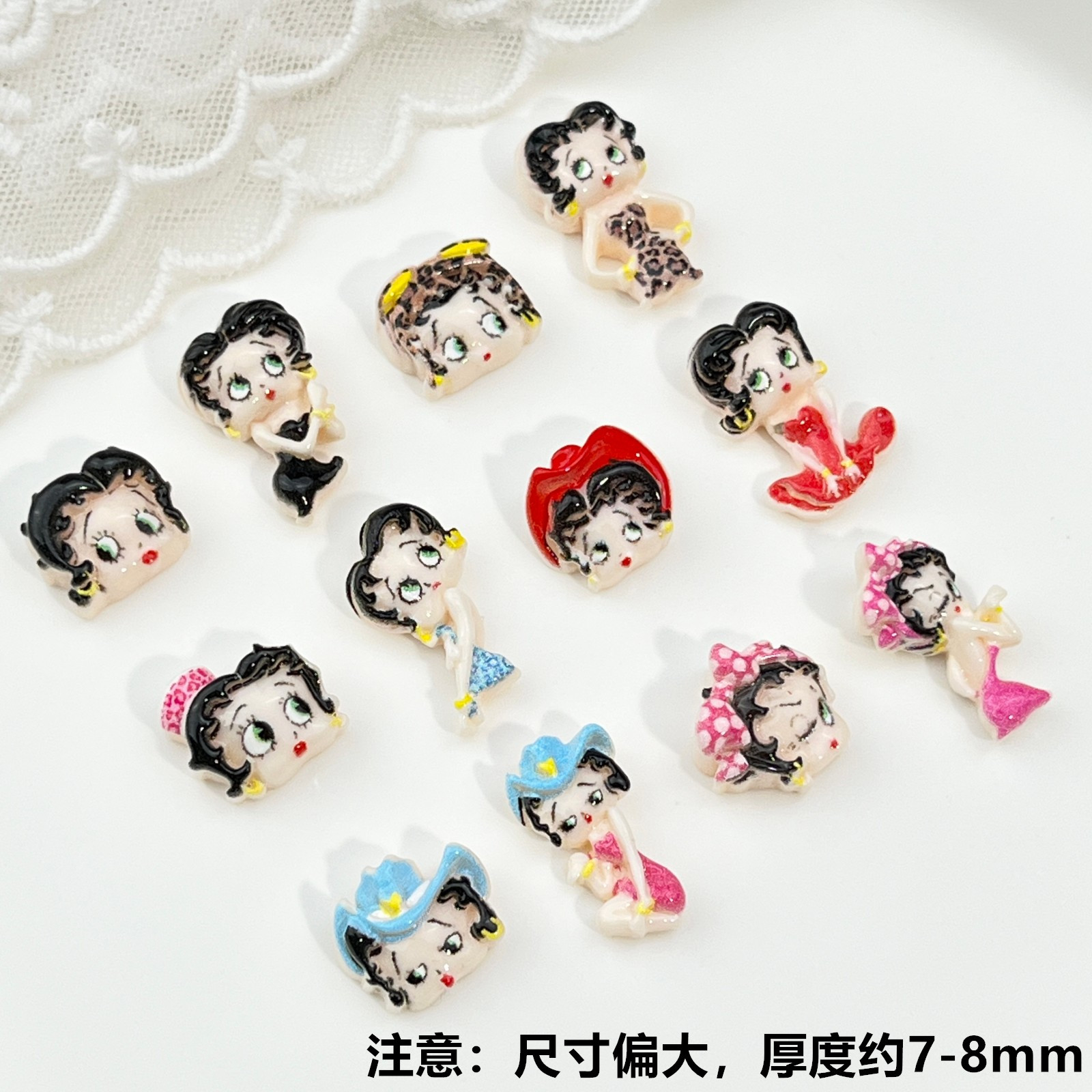 100개 만화 베티 네일 아트 액세서리 레진 웨어링 아 - Nail Art Gel 리뷰 및 가격