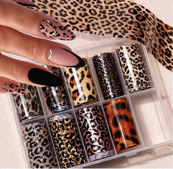 트랜스퍼 호일, 하운드투스 패턴 네일 스티커, 얼룩말  - Nail Art Zebra 리뷰 및 가격