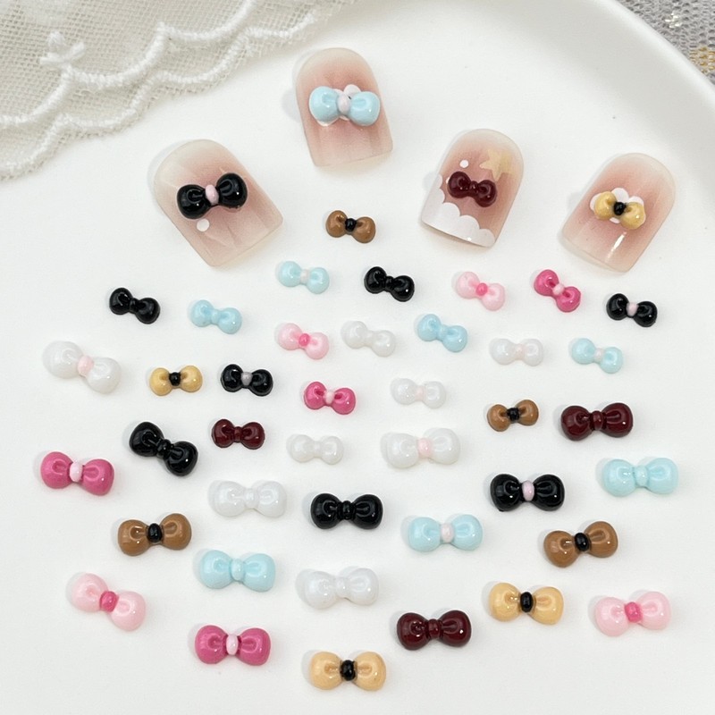100개입 인기 있는 리본 모양 네일 장식 세트, 다양 - Nail Art Lotso 리뷰 및 가격