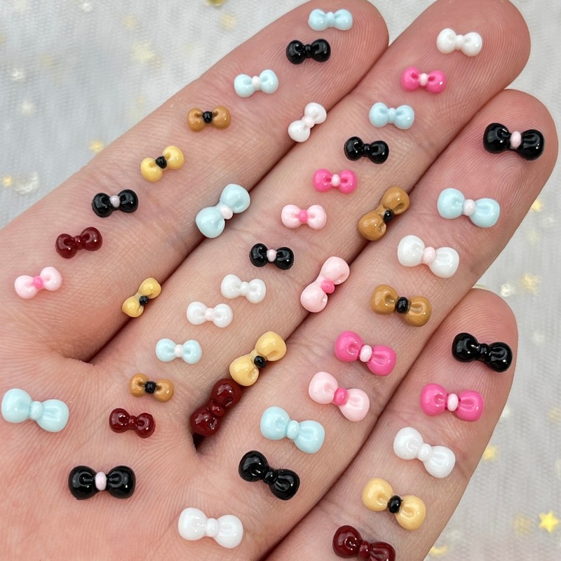 100개입 인기 있는 리본 모양 네일 장식 세트, 다양 - Nail Art Lotso 리뷰 및 가격