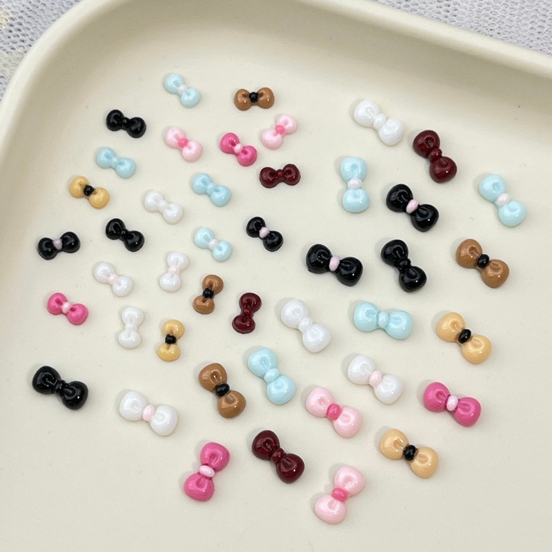 100개입 인기 있는 리본 모양 네일 장식 세트, 다양 - Nail Art Lotso 리뷰 및 가격