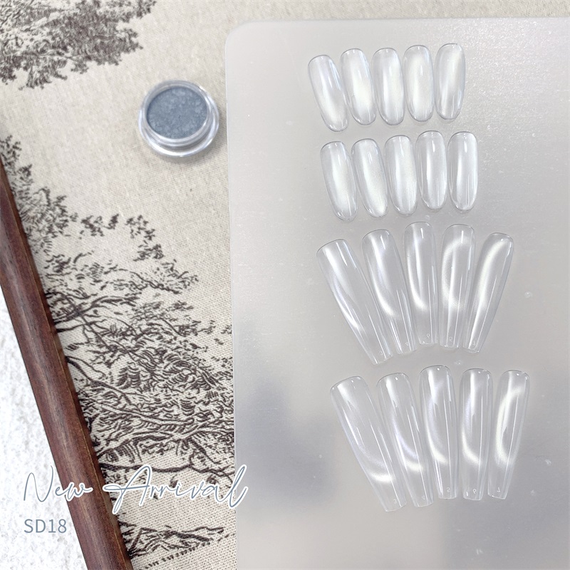 HNDO 새로운 실버 화이트 3D 고양이 눈 마그네틱  - Dip Powder Nail 리뷰 및 가격