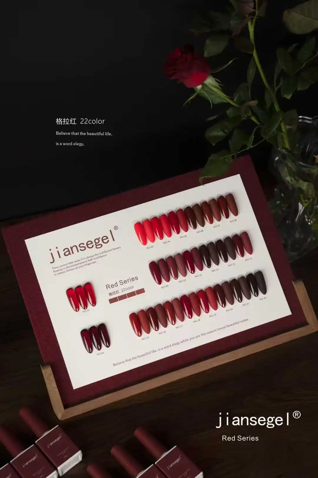 JIANSE 22색 네일 젤 세트 네일 살롱 레드 커피 - Nail Art Gel 리뷰 및 가격